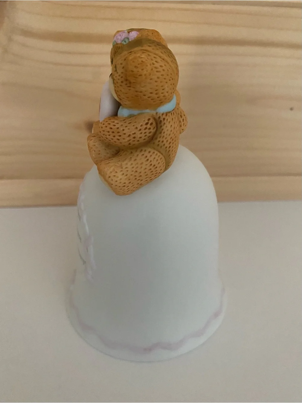RARE Vintage 1987 Enesco Lucy Rigg Anniversary Bell Bear Figurine Collectible